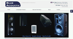 Desktop Screenshot of blue-acoustic.com